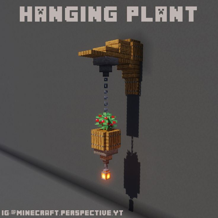 an image of a hanging plant in minecraft with the words hanging plant above it