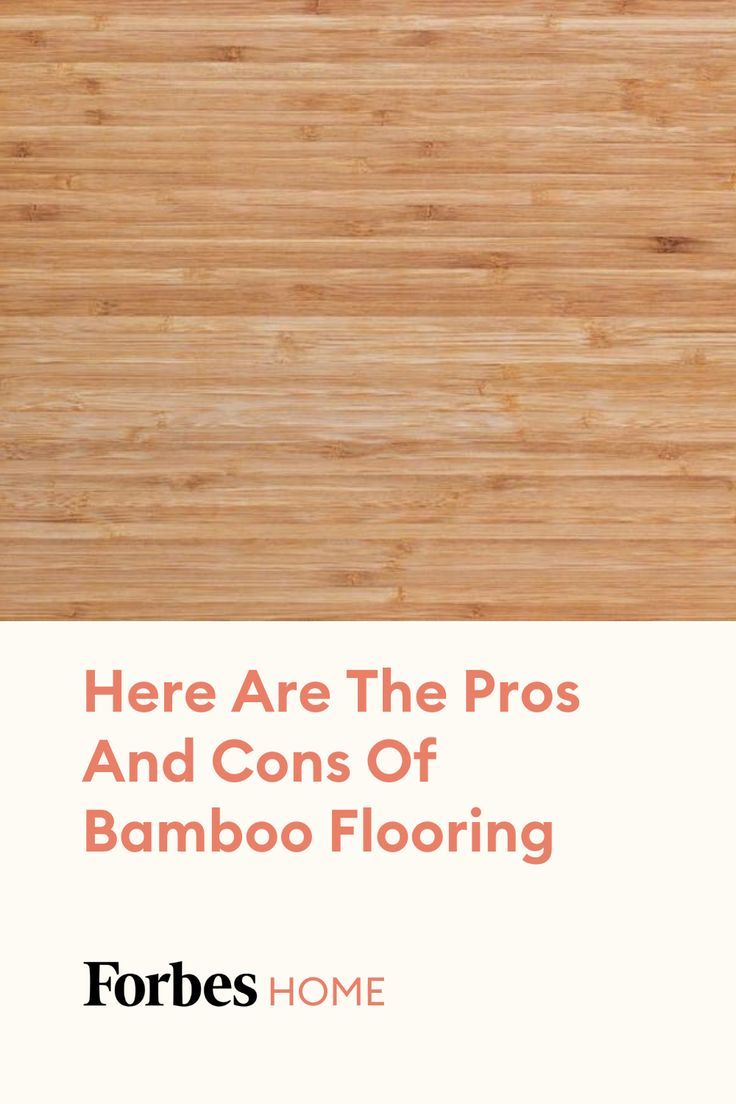 there are the pros and cons of bamboo flooring in this brochure