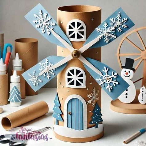 some crafting supplies are on a table with snowflakes and other things to make