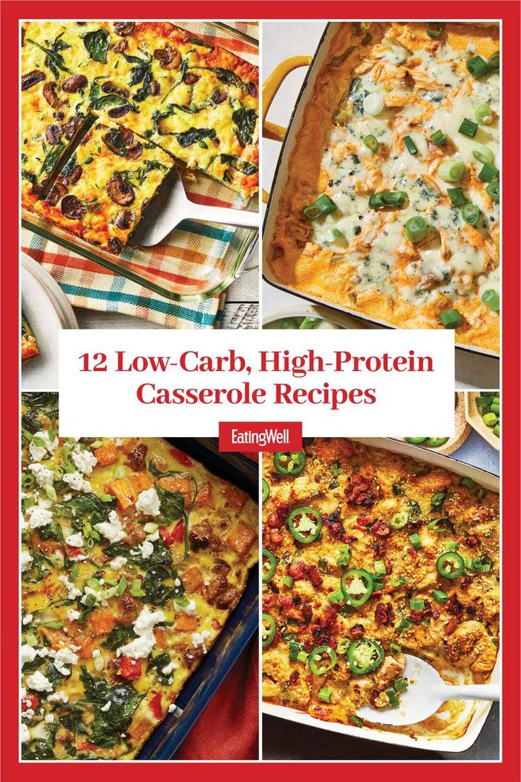 twelve low carb, high protein casserole recipes