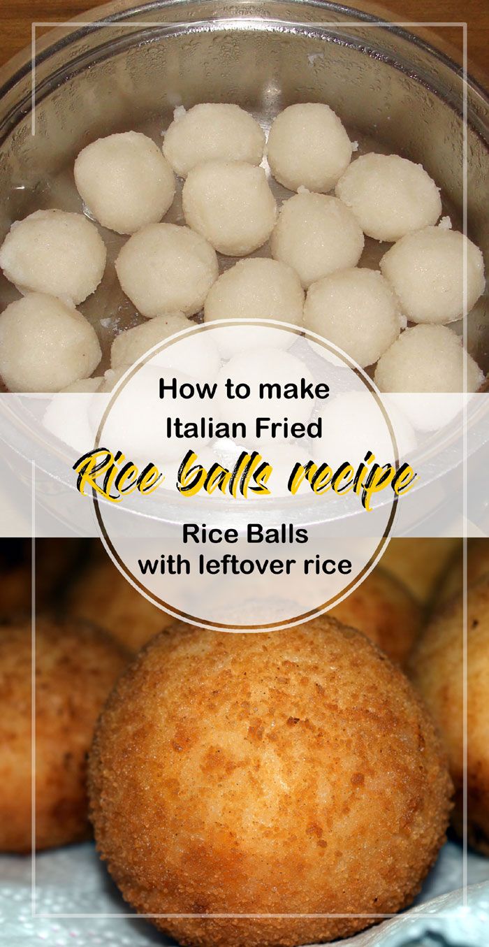 how to make italian fried rice balls recipe with leftover rice