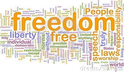 a word cloud with the words freedom written in different languages, including one that reads