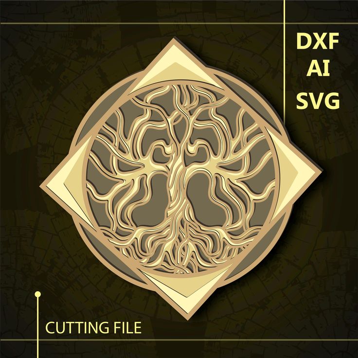 the cutting file is designed to look like a tree