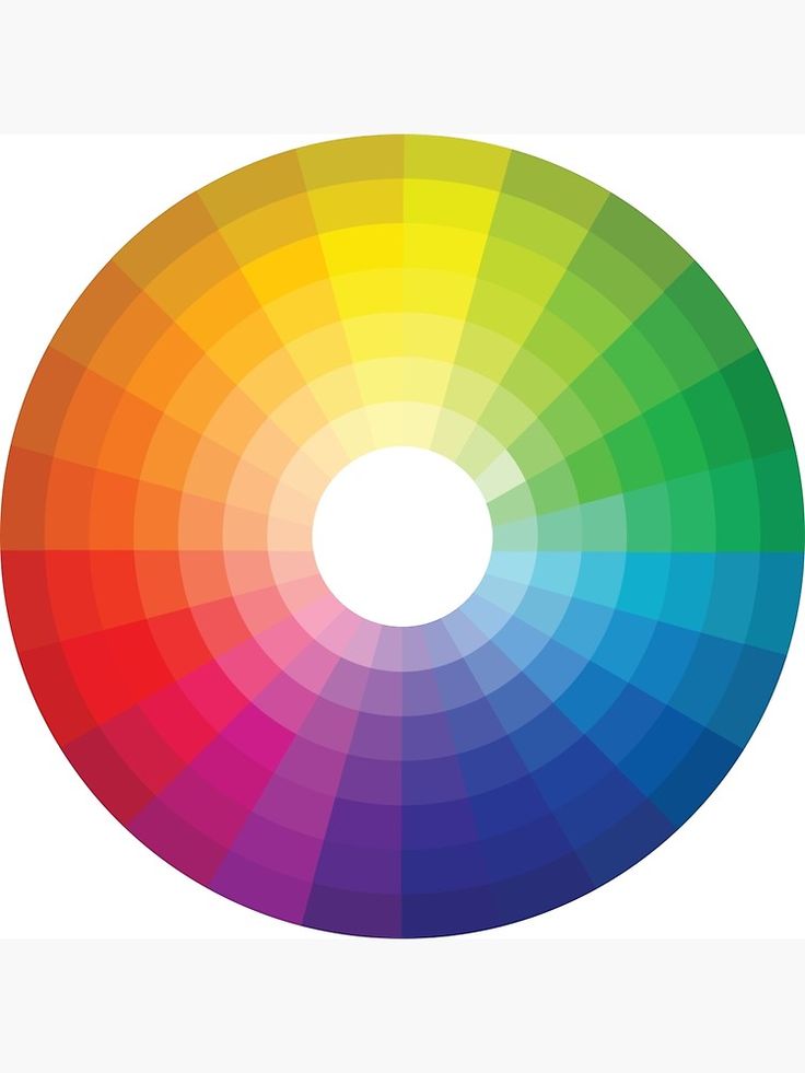 a color wheel with different colors in it