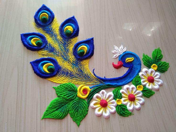 Siddhis rangoli art Small Peacock Rangoli, New Rangoli Designs Creativity Easy, New Year Rangoli Design 2022, Rangoli Designs Latest Unique For Diwali Easy, Diwali Special Rangoli Design Latest, New Year Rangoli Design 2023 Unique, New Year Rangoli 2022, Deepavali Kolam, Gudhi Padwa