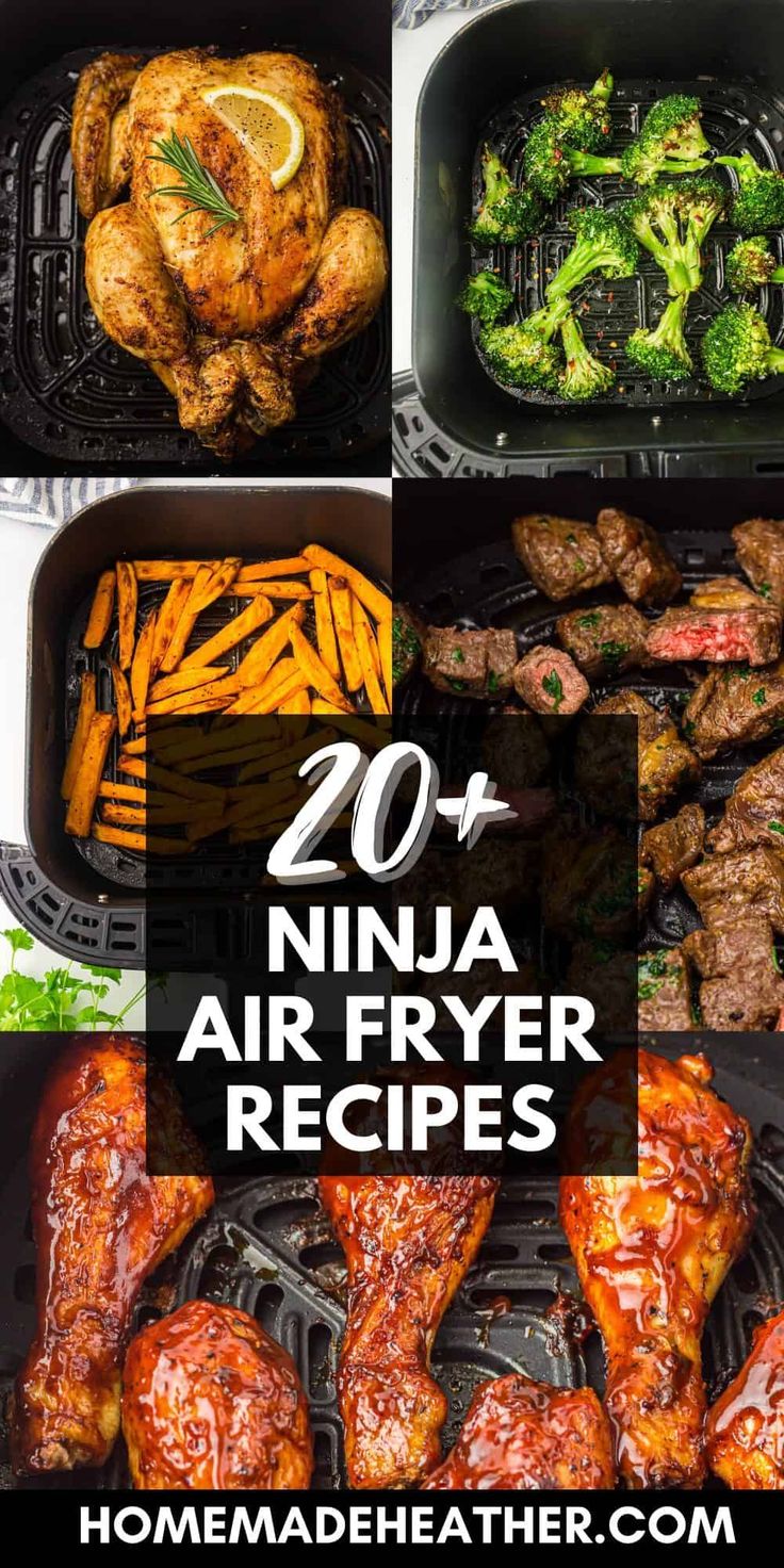 the top 20 ninja air fryer recipes that are great for grilling and cooking