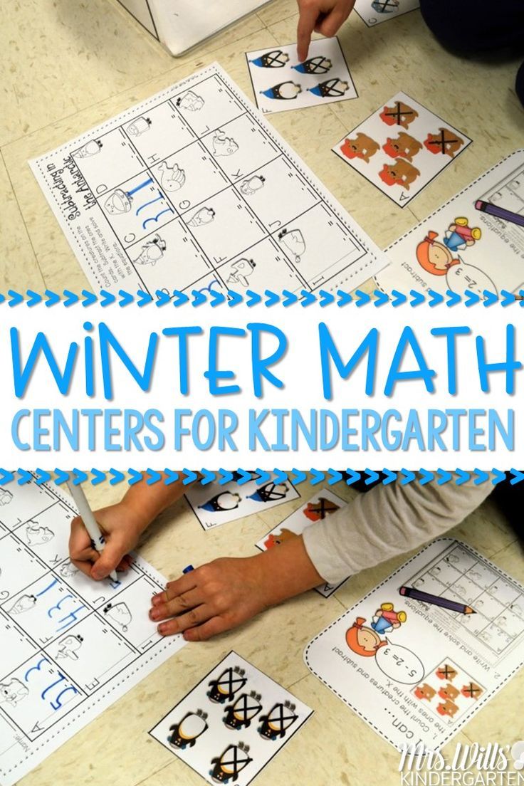 the winter math centers for kids are great for practicing numbers and letter recognition with these hands - on activities