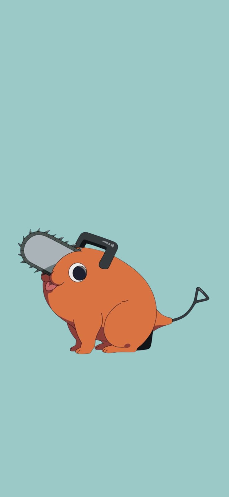 an orange animal with a saw on its back and the words, i'm not sure