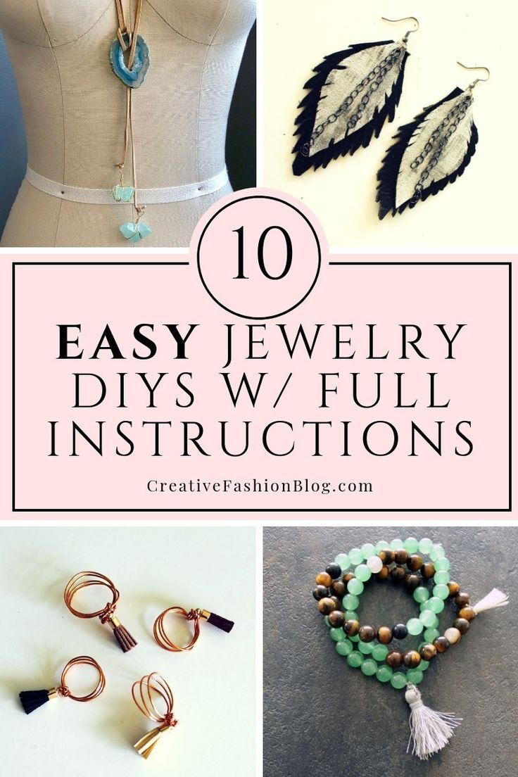 the top 10 easy jewelry diy's and full instructions