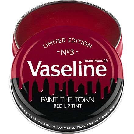 Red Lip Tint, Paint The Town Red, Vaseline Lip Therapy, Lip Balm Collection, Lip Therapy, Vaseline Lip, Lip Beauty, Red Lip, Beauty Favorites