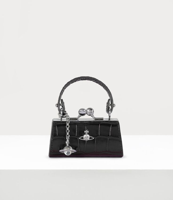 Vivienne Westwood Mini Bag, Vivienne Westwood Black Bag, Vivienne Westwood Bag, Vivienne Westwood Accessories, Black Vivienne Westwood, Vivienne Westwood Clutch, Vivienne Westwood Bags, Doll Bag, Womens Designer Bags