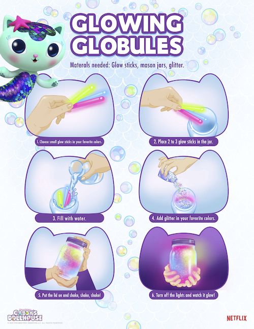 a poster with instructions on how to use the glower for glowing toys and other things