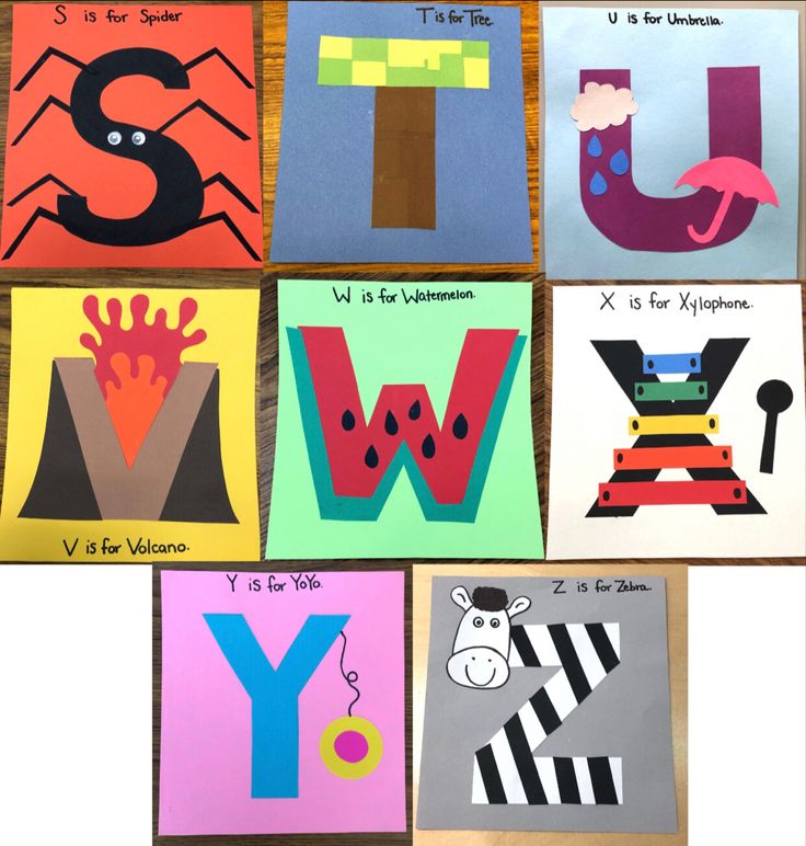 some very cute letter crafts for kids to do with the letters i, v, and y