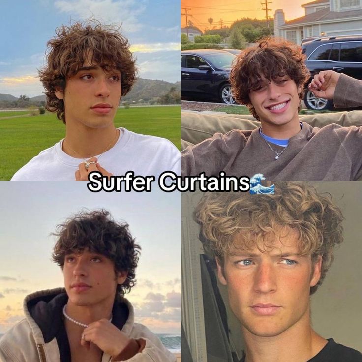 Surfer Middle part men’s haircut style Inspo Surfer Hair, Men Haircut Curly Hair, Hair Inspiration Short, Trendy Haircuts, Fluffy Hair, Hair Reference, Boys Haircuts, Attractive Guys, Young Men