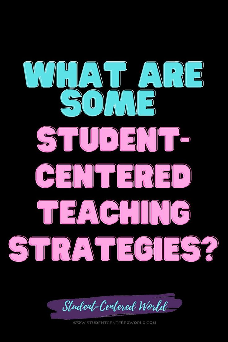 the words what are some student centered teaching strategies? on a black background