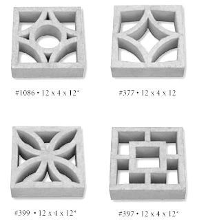 four different types of square and rectangular bases with numbers on each side, including the top one