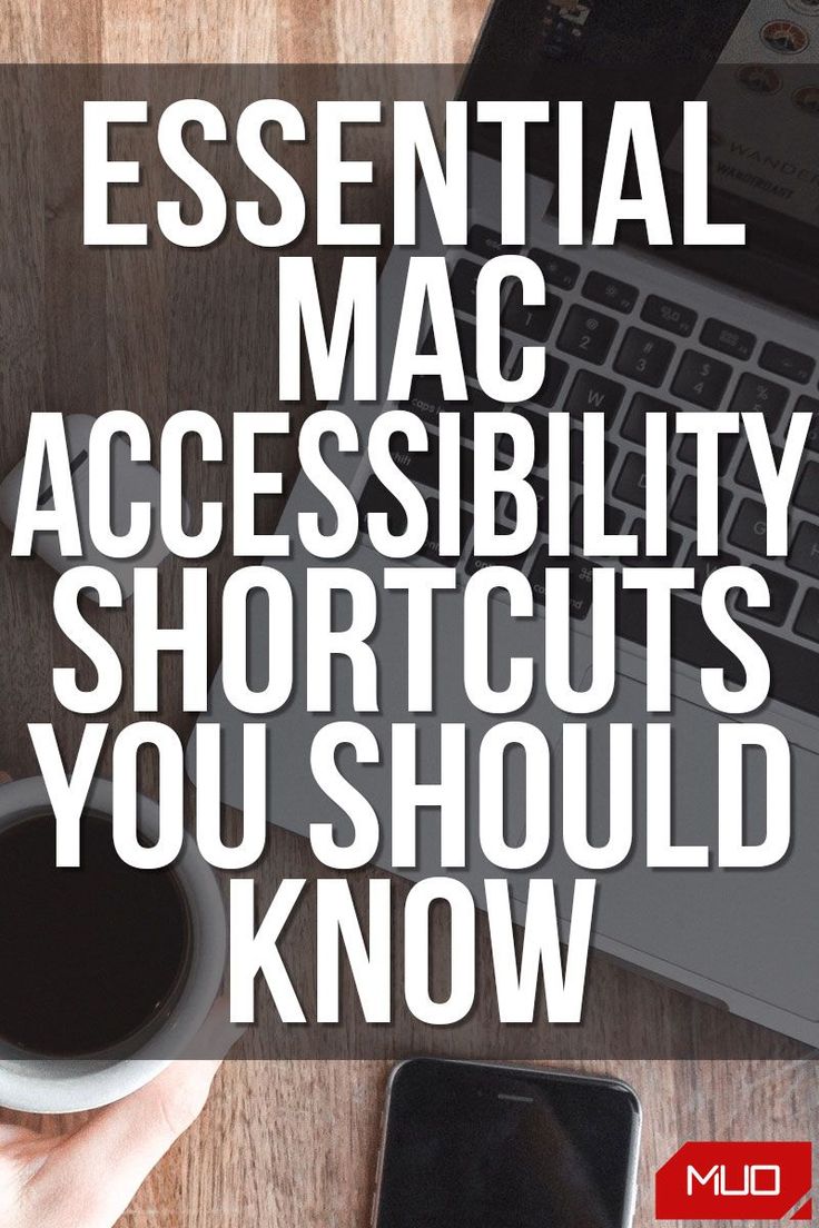 a person holding a coffee cup next to a laptop on a wooden table with the words essential mac accessibility shortcuts you should know