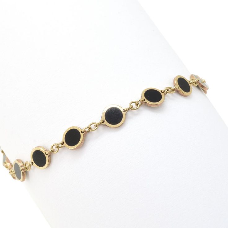 Sabrina Designs was founded in 1978 in Hatton Garden, the heart of London's jewelry market. Moving to New York in 1994, this brand has now become a trendy gold and diamond collection that encapsulates the fashion market found in the United States. Find your inner love, strength and beauty. Black Round Gold Bracelet As Gift, Black Gold Round Bracelet As Gift, Timeless Black Round Bracelets, Black 14k Gold Bracelet For Formal Occasions, Timeless Black Bracelet Jewelry, Black 14k Gold Bracelet As Gift, Polished Black Bracelets, Black Round Bracelet For Formal Occasions, Classic Adjustable Jewelry With Black Enamel