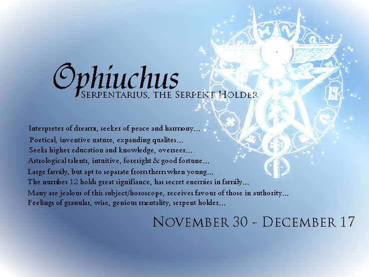 an image of the zodiac sign for ophthus on a blue and white background