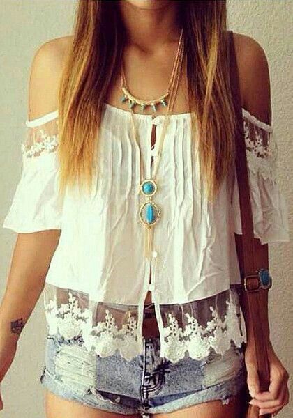 Lace Sleeve Top, Stil Boho, Estilo Hippie, Off Shoulder Shirt, Mode Boho, Boho Lace, Estilo Boho, Coco Chanel, Lace Sleeves