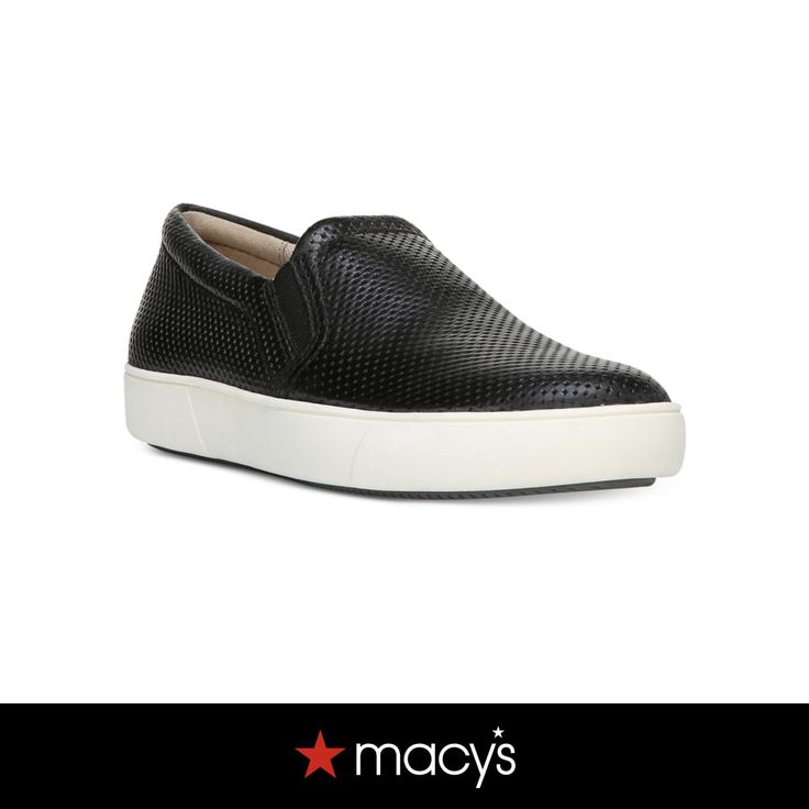 in stock Black Perforated Sneakers For Spring, Black Sneakers With Perforations For Spring, Black Leather Sneakers For Spring, Chic Leather Sneakers With Perforations, Chic Black Leather Sneakers, Black Synthetic Sneakers For Work, Black Synthetic Sneakers For Office, Chic Black Synthetic Sneakers, Modern Black Sneakers For Work