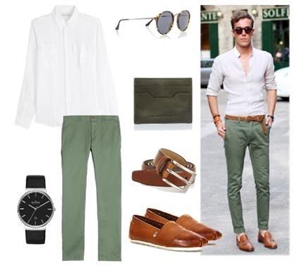 Jp Fashion, Cruise 2023, Gents Kurta Design, Semi Formal Outfits, White Shirt Outfits, Gents Kurta, Wedding Moodboard, Pants Outfit Men, Green Chinos