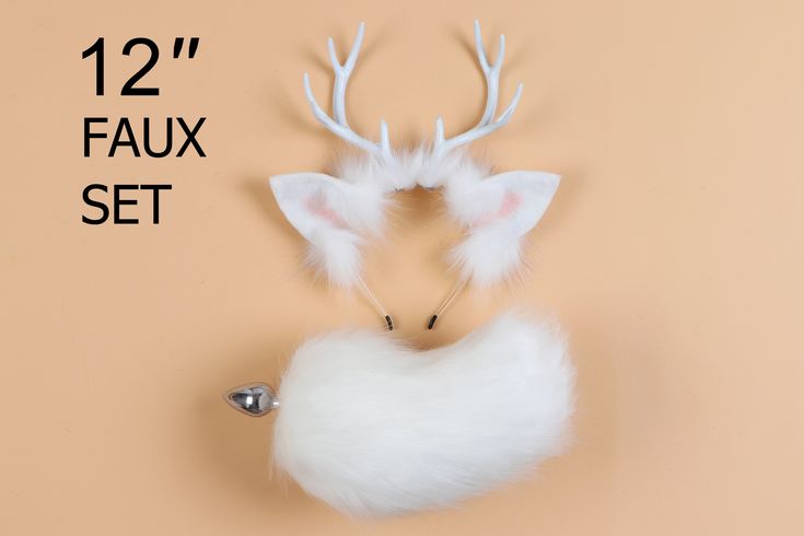 Christmas Toys For Girls, Deer Tail, Fox Tail Plug, Deer Ears, Set Anime, White Deer, Space Outfit, Funny Baby Quotes, Cosplay Hair