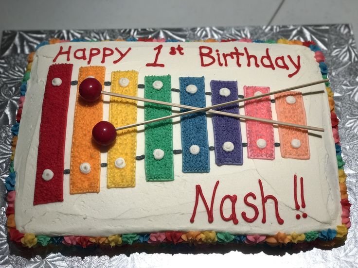 Xylophone Cake Xylophone Cake, Music Birthday Party, Birthday Man, Cake Kids, Music Birthday, Cake Trends, Birthday Cake Kids, Man Birthday, Kids Cake