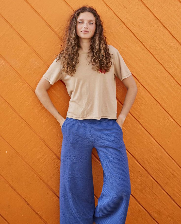 We took details from our favorite Chaka skirt—wide waistband, super soft fabric, wear-anywhere-attitude, and turned them into a year ‘round pant. A fan favorite for good reason: sweatpant comfortable, going-out presentable. Comfortable Elevated Casual Bottoms, Effortless Everyday Bottoms For Fall, Comfortable Bottoms With Elastic Waistband, Elastic Waistband Stretch Bottoms For Elevated Casual, Stretch Bottoms With Elastic Waistband For Elevated Casual Wear, Relaxed Fit Comfortable Bottoms For Fall, Relaxed Fit High-waisted Wide Leg Pants In Athleisure Style, Relaxed Fit Wide-leg Bottoms For Elevated Casual, Relaxed Bottoms With Elastic Waistband For Fall