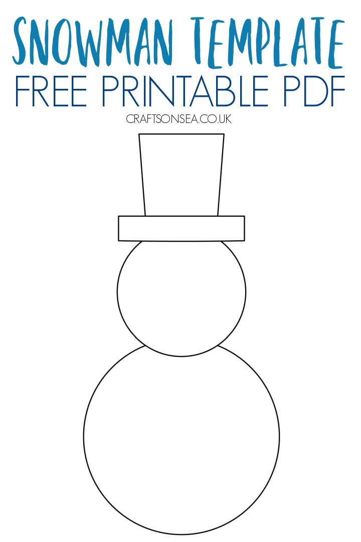 the snowman template for a free printable coloring page with text that reads,