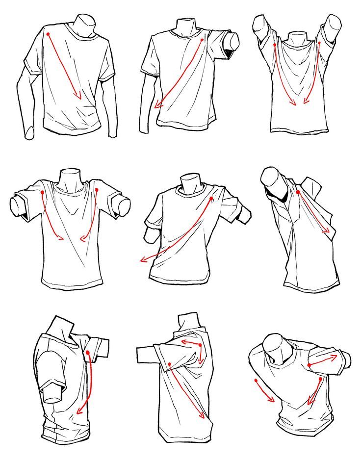 the instructions for how to wear a t - shirt