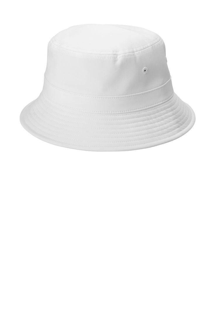 Poly Bucket Hat - WHITE - L/XL | Port Authority Poly Bucket Hat in White Size Large/XL | Polyester/Spandex Blend Cheap White Bucket Hat One Size, White Adjustable Fit Bucket Hat, White Bucket Hat One Size, White Bucket Hats, White Adjustable Bucket Hat, Cute White Bucket Hat, One Size, White Bucket Hat, Bucket Hat Style, Bucket Hat White