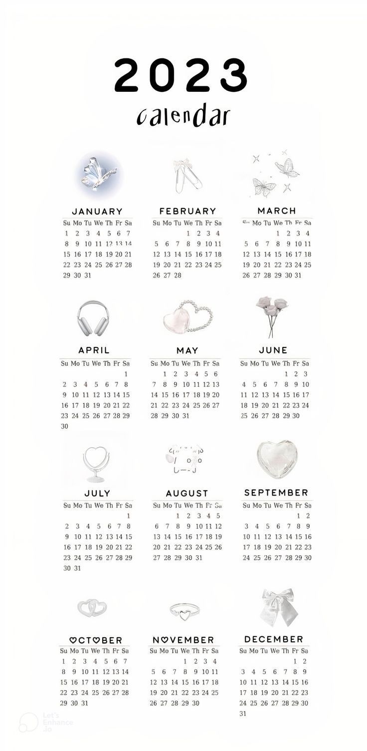 2023 Calendar | Printable Planner by  Randy Hutton 2023 Poster Calendar, Svt Calendar 2023, Cake Calendar 2023, Nct 2023 Calendar, Twice 2023 Calendar, 2023 Monthly Calendar Aesthetic, Calender 2023 Wallpaper, Aesthetic January 2023 Calendar, Seventeen Calendar 2023