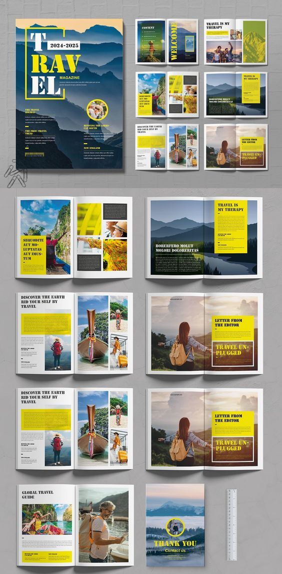 an image of a brochure with yellow pages