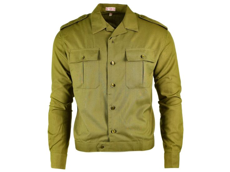 Features: Product weight in grams : 460 Buttoned cuffs, and hem line Pockets type : Two chest pockets Insignia : Shoulder epaulletes Closure : Button Country of Origin : Hungary Material : There are 2 different materials: 67% Polyester 33% Acrylic or 55% Polyester 45% Wool. Condition description : NEW Item Specifics: BRAND : Militar COLOR : Khaki DEPARTMENT : Men SLEEVE LENGTH : Long sleeve STYLE : Military TYPE : Button-Up MATERIAL : There are 2 different materials: 67% Polyester 33% Acrylic. 5 Military Style Long Sleeve Shirt With Buttons, Khaki Long Sleeve Shirt With Patch Pockets, Military Style Collared Shirt For Workwear, Green Long Sleeve Tops With Patch Pockets, Military Style Collared Shirt For Fall, Fall Military Collared Shirt, Military Style Shirt With Buttons For Work, Military Style Workwear Shirt With Buttons, Khaki Long Sleeve Tops With Patch Pockets