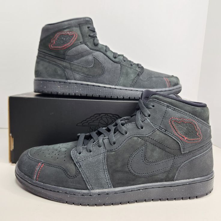 Air Jordan 1 Mid Se Craft Size 10.5 Men Smoke Grey/Black Sku: Fd8634-001 100% Authentic Brand New With Box (Box Is Missing Lid) Any Questions? Make Sure To Ask Price Firm Mid-top Leather Jordan Shoes With Perforations, Leather Jordan Shoes With Perforations For Streetwear, Gray Leather Basketball Shoes For Streetwear, Gray Leather Streetwear Basketball Shoes, Black Jordan Shoes With Perforations For Streetwear, Black Suede Sneakers With Boost Midsole, Black Suede High-top Sneakers, Gray Custom Leather Sneakers With Boost Midsole, Gray High-top Sneakers With Perforations And Round Toe