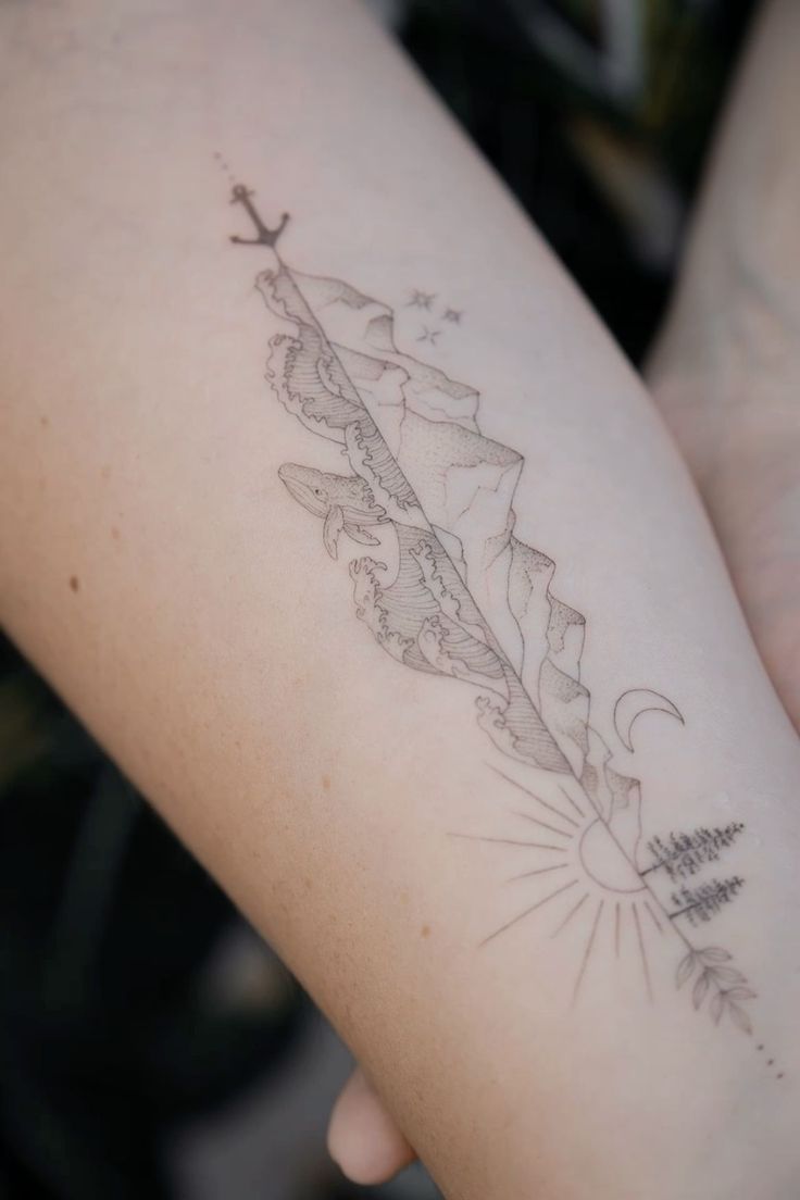 a person with a tattoo on their arm