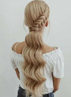 Hair Styels, Rapunzel Hair, French Braids, Peinados Fáciles Para Cabello Corto, Stylish Haircuts, Braid Ideas, Work Hairstyles, Side Braid, Haircuts For Women