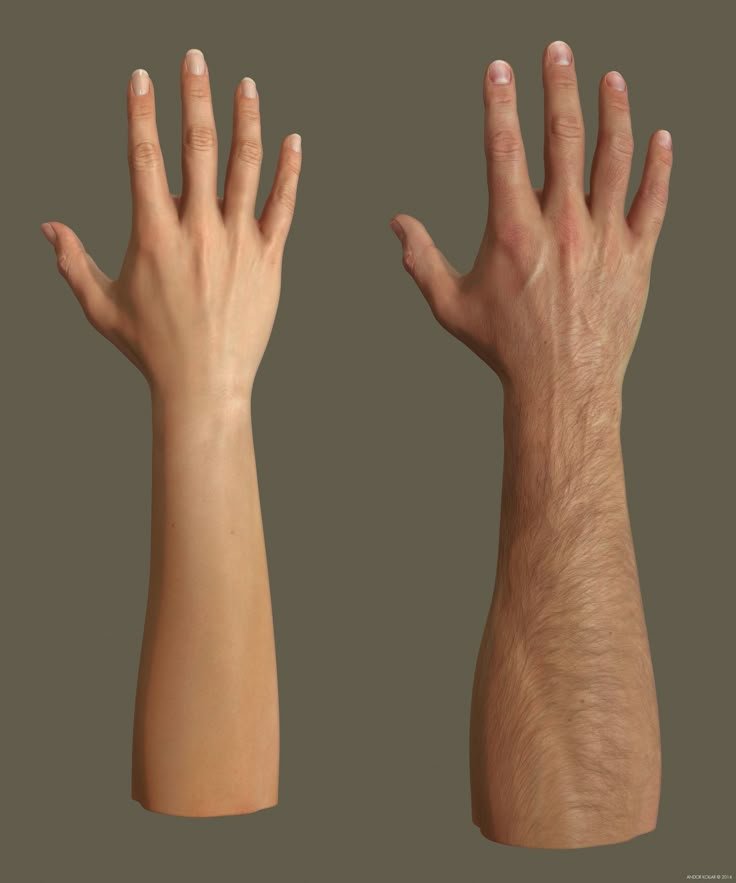 two hands reaching up to each other