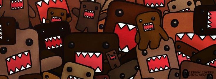 a group of brown and red monster like objects with sharp teeth on their mouths are shown in this illustration