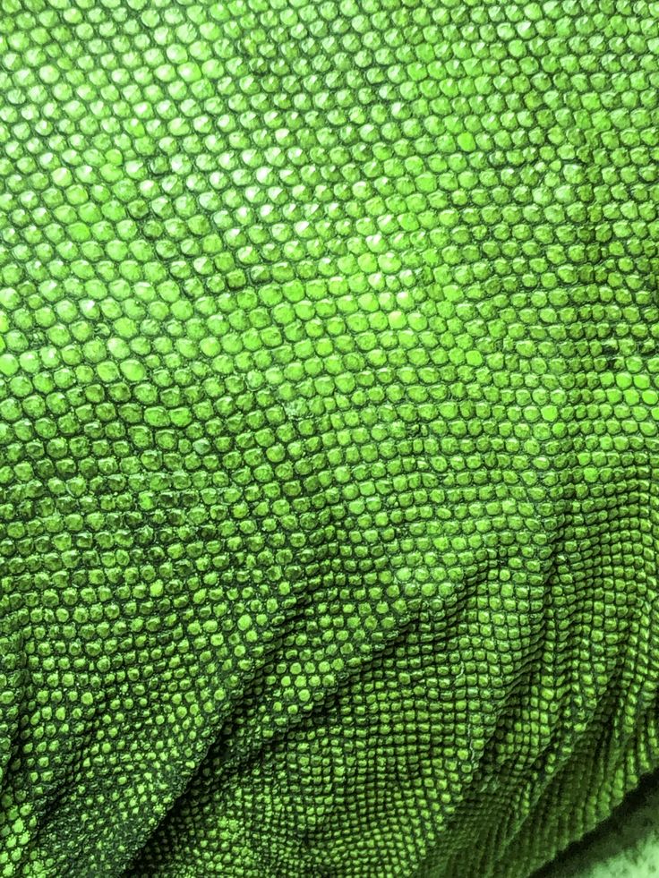 the green fabric is very soft and shiny