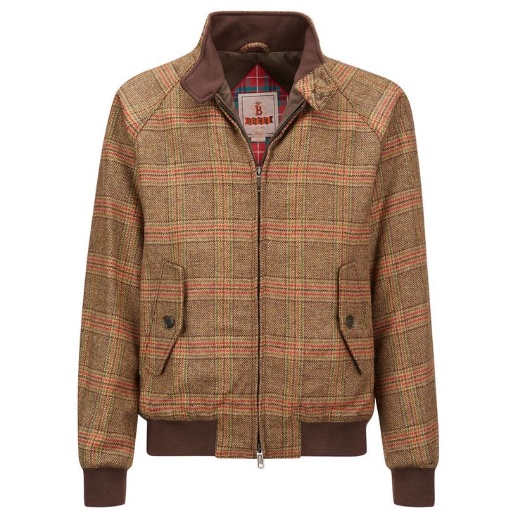 G9 WINTER SOFT SHETLAND Baracuta - Made in Britain Fraser Tartan, Coat Street Style, Mens Winter Coat, Vintage Casual, Diamond Shaped, Casual Street Style, Solid Colour, The English, Winter Coat