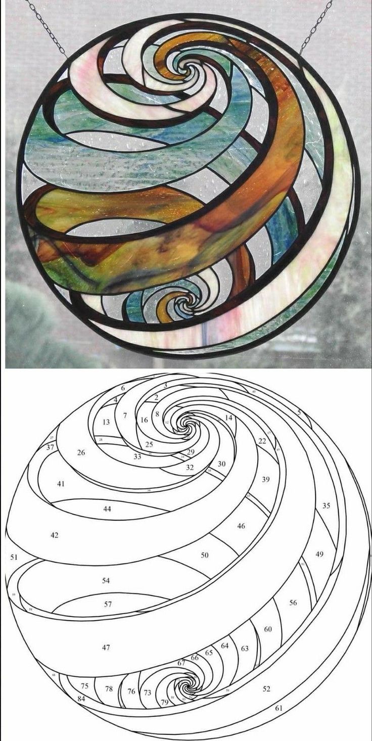 an image of a circular stained glass window