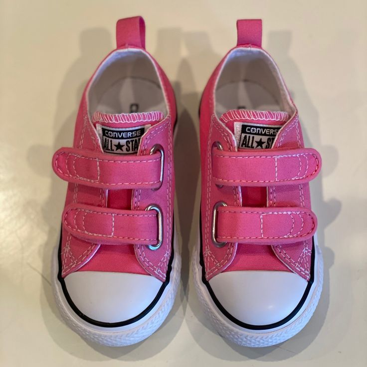 Brand New, Never Used Sz 7 Converse Carnation Pink Velcro Straps Carnation Pink, Converse Pink, Kids Converse, Shoes Color, Velcro Straps, Converse Shoes, Purple Color, Kids Shoes, Kids Shop