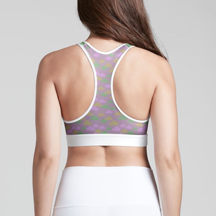 The Racerback Sports Bra gives you the kind of support you know you can count on—day and night. This incredibly fitting bra features a breathable poly/spandex fabric, racerback detail and a comfortable elastic band. 73/27 polyester/spandex with microfiber front lining Standard fit Available in sizes XS - XL Model is 5ft 9in, 125 lbs and is wearing size Small Fitted Racerback Activewear With Built-in Padding, Green Sports Bra With Built-in Padding For Gym, Green Sports Bra With Built-in Padding For Training, Green Athleisure Sports Bra With Built-in Padding, Sporty Fitted T-back Sports Bra, Green Sports Bra With Built-in Padding, Green Sports Bra For Sports, Racerback Sports Bra With Built-in Padding For Sports Events, Green Sportswear Sports Bra