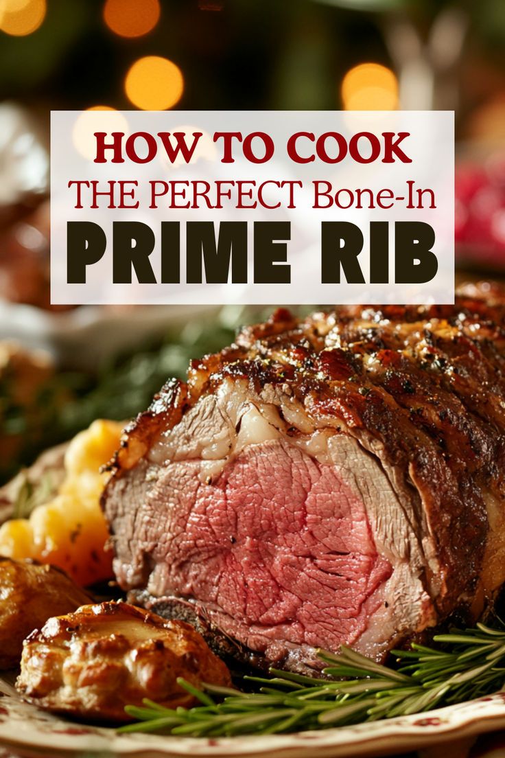 how to cook the perfect bone - in prime rib for christmas and new year's eve