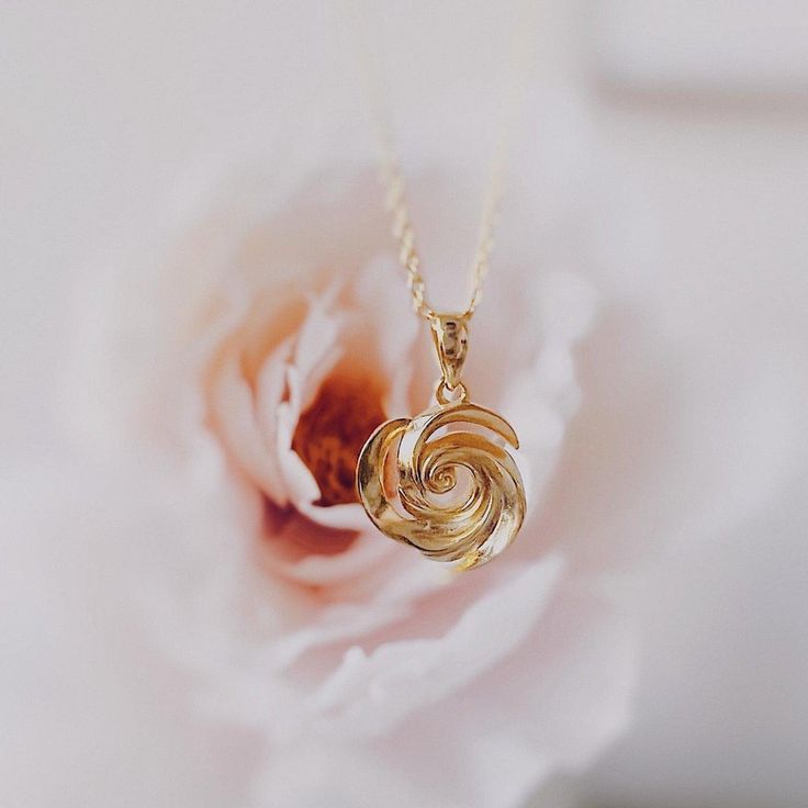 Unfold your divine grace with this exquisite necklace. • Divine Love and Compassion • Purity and Devotion • Inner Blossoming • Meditative Focus Pendant Dimensions: 0.59''x 0.59'' x 0.12'' Material:18k Gold Vermeil Rose Gold Flower Pendant Necklace In Fine Jewelry Style, Elegant Spiral Jewelry For Gifts, Fine Jewelry Rose Gold Necklace With Flower Charm, Fine Jewelry Spiral Jewelry For Anniversary, Feminine Rose Gold Pendant Necklaces, 14k Gold Spiral Jewelry For Anniversary, Elegant Yellow Gold Spiral Necklace, Spiritual Rose Gold Pendant Necklaces, Spiritual Yellow Gold Necklace As Gift For Her