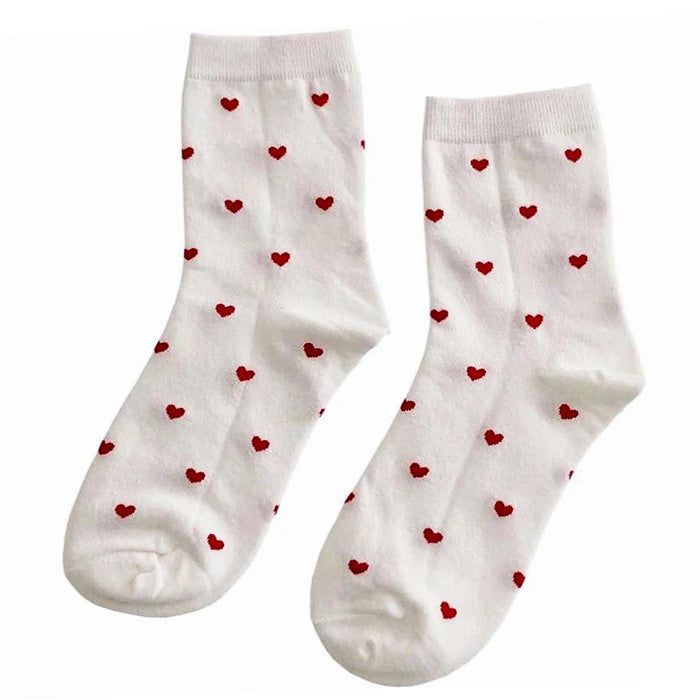 Material: Cotton, Spandex Aesthetic Socks, Socks Aesthetic, Soft Socks, Heart Socks, Dr Shoes, Artsy Outfit, Style Kawaii, Soft Sock, Comfortable Socks