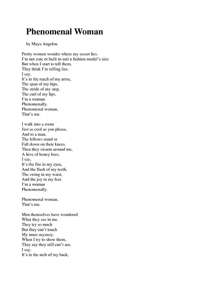 a poem written in black and white with the words'phoenal woman '