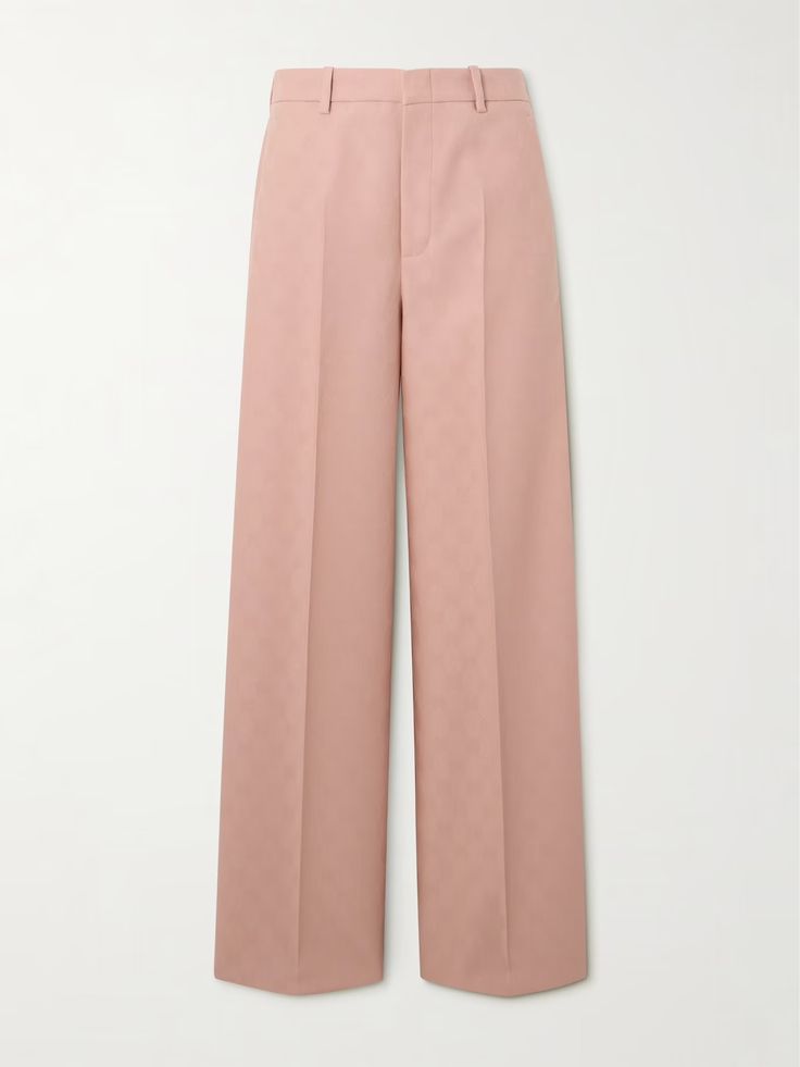 100% wool Chic Gucci Straight Leg Pants, Chic Gucci Pants For Formal Occasions, Luxury Gucci Straight Leg Pants, Classic Gucci Wide Leg Pants, Luxury Gucci Workwear Bottoms, Luxury Gucci Bottoms For Workwear, Chic Gucci Formal Pants, Luxury Gucci Bottoms For Work, Luxury Straight Leg Gucci Pants